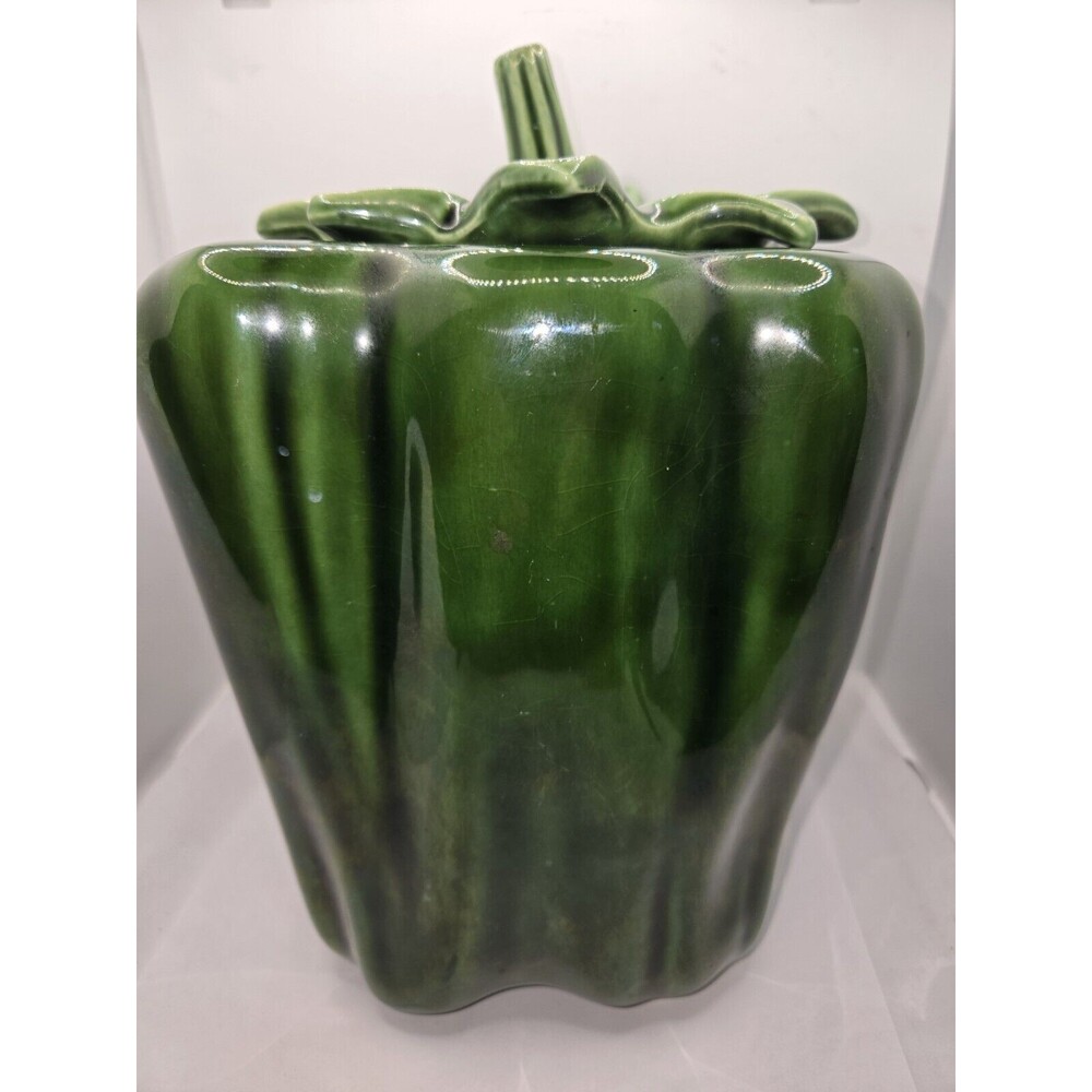 McCoy Pottery Green Pepper Cookie Jar No. 157 Vintage